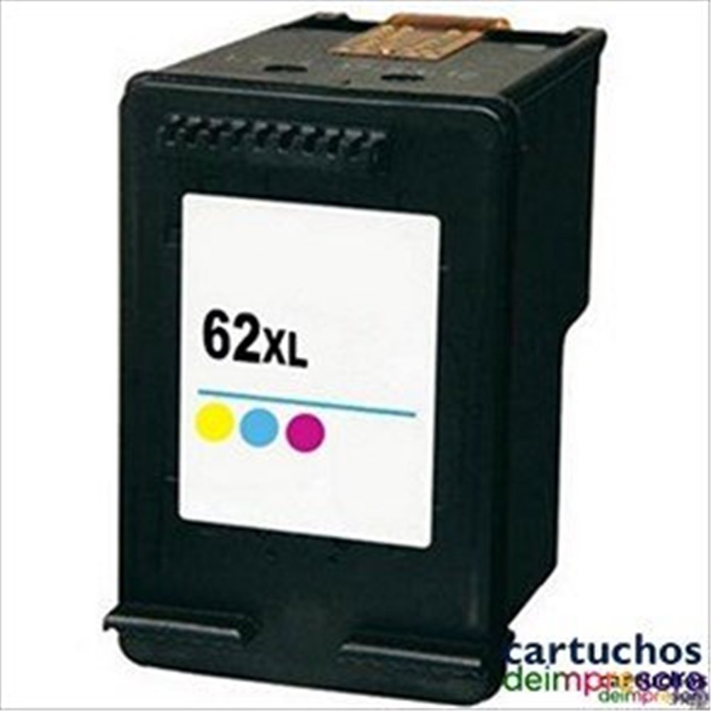 HP nº 62XL tricolor Cartucho compatible con HP C2P06AE / C2P07AE