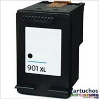 HP nº 901XL negro Cartucho compatible con HP CC654AE / CC653