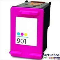 HP nº 901XL color Cartucho compatible con HP CC656EE / CC656AE