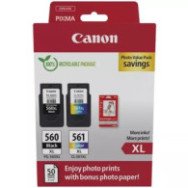 Canon PG560XL negro y tricolor | pack de 2 cartuchos de tinta originales (3712C008)