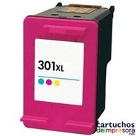 HP nº 301XL tricolor Cartucho compatible con HP CH564EE / CH562EE