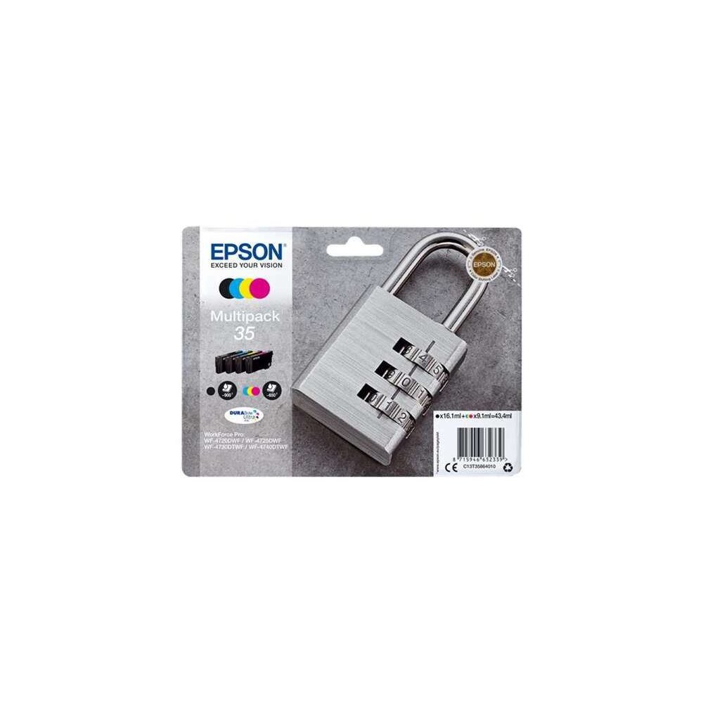 Epson T3586 (35) 4 colores | pack de 4 cartuchos de tinta originales (C13T35864010)