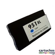 HP nº 951XL cian Cartucho compatible con HP CN046AE / CN050AE