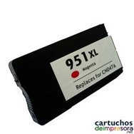 HP nº 951XL magenta Cartucho compatible con HP CN047AE / CN051AE