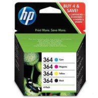 HP 364 4 colores | pack de 4 cartuchos de tinta originales (N9J73AE)