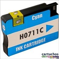 HP nº 711 cian Cartucho compatible con HP CZ130A