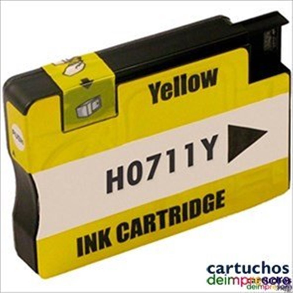 HP nº 711 amarillo Cartucho compatible con HP CZ132A
