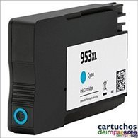 HP nº 953XL cian Cartucho compatible con HP F6U16AE / F6U12AE