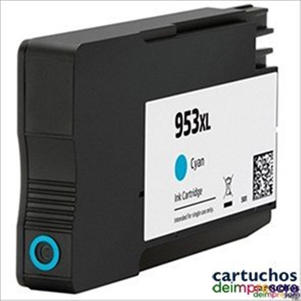 HP nº 953XL cian Cartucho compatible con HP F6U16AE / F6U12AE
