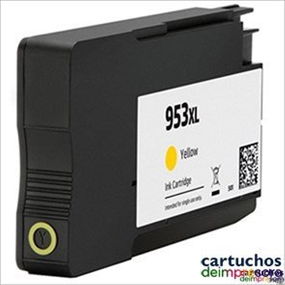 HP nº 953XL amarillo Cartucho compatible con HP F6U18AE / F6U14AE