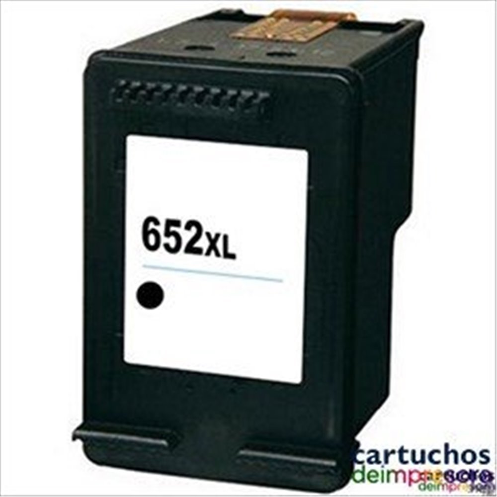 HP nº 652XL negro Cartucho compatible con HP F6V25AE