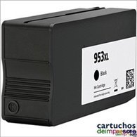 HP nº 953XL / 957XL negro Cartucho compatible con HP L0S70AE / L0S58AE / L0R40AE