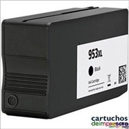 HP nº 953XL / 957XL negro Cartucho compatible con HP L0S70AE / L0S58AE / L0R40AE