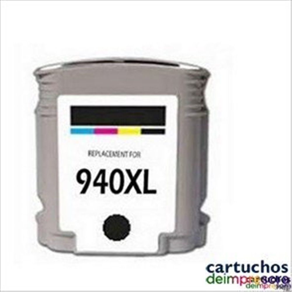 HP nº 940XL negro Cartucho compatible con HP C4902AE / C4906AE