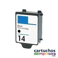 HP nº 14 negro Cartucho compatible con HP C5011D