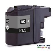 LC121 / LC123 negro Cartucho compatible con Brother