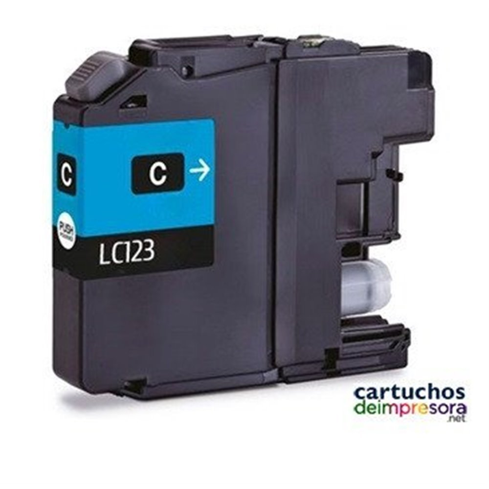 LC121 / LC123 cian Cartucho compatible con Brother