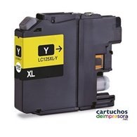 LC125XL amarillo Cartucho compatible con Brother