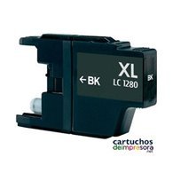 LC1280 negro Cartucho compatible con Brother