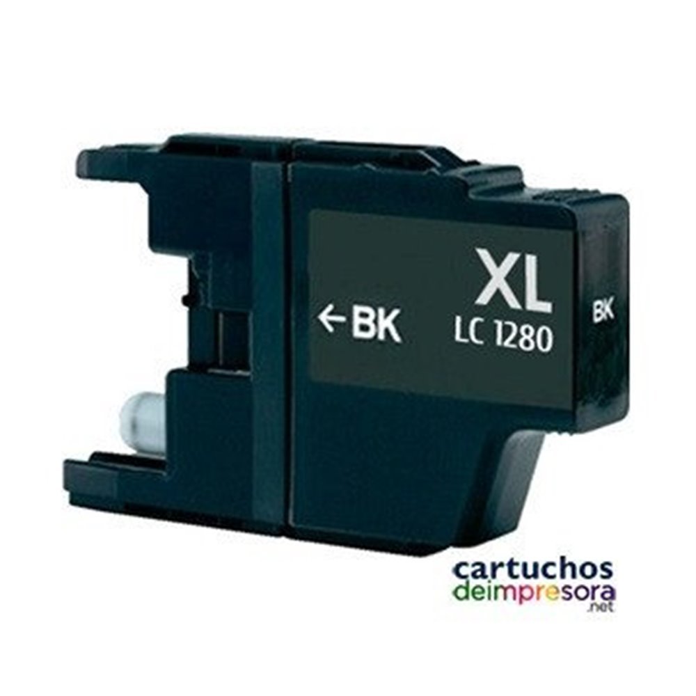 LC1280 negro Cartucho compatible con Brother