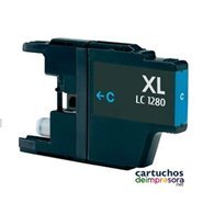 LC1220 / LC1240 / LC1280 cian Cartucho compatible con Brother