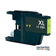 LC1220 / LC1240 / LC1280 amarillo Cartucho compatible con Brother
