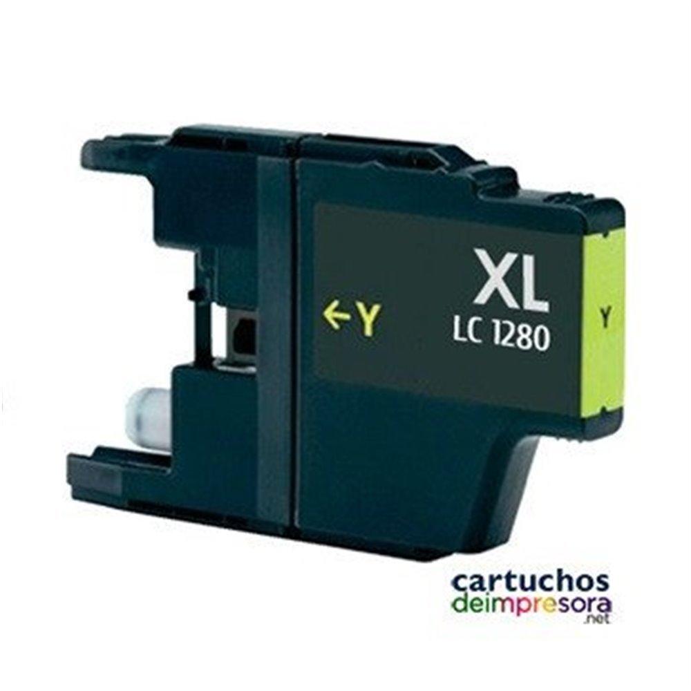 LC1220 / LC1240 / LC1280 amarillo Cartucho compatible con Brother