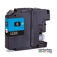LC223 cian Cartucho compatible con Brother