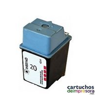 HP nº 20 negro Cartucho compatible con HP C6614DE