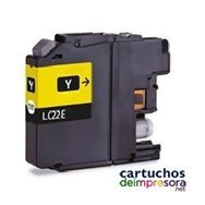 LC22EXL amarillo Cartucho compatible con Brother