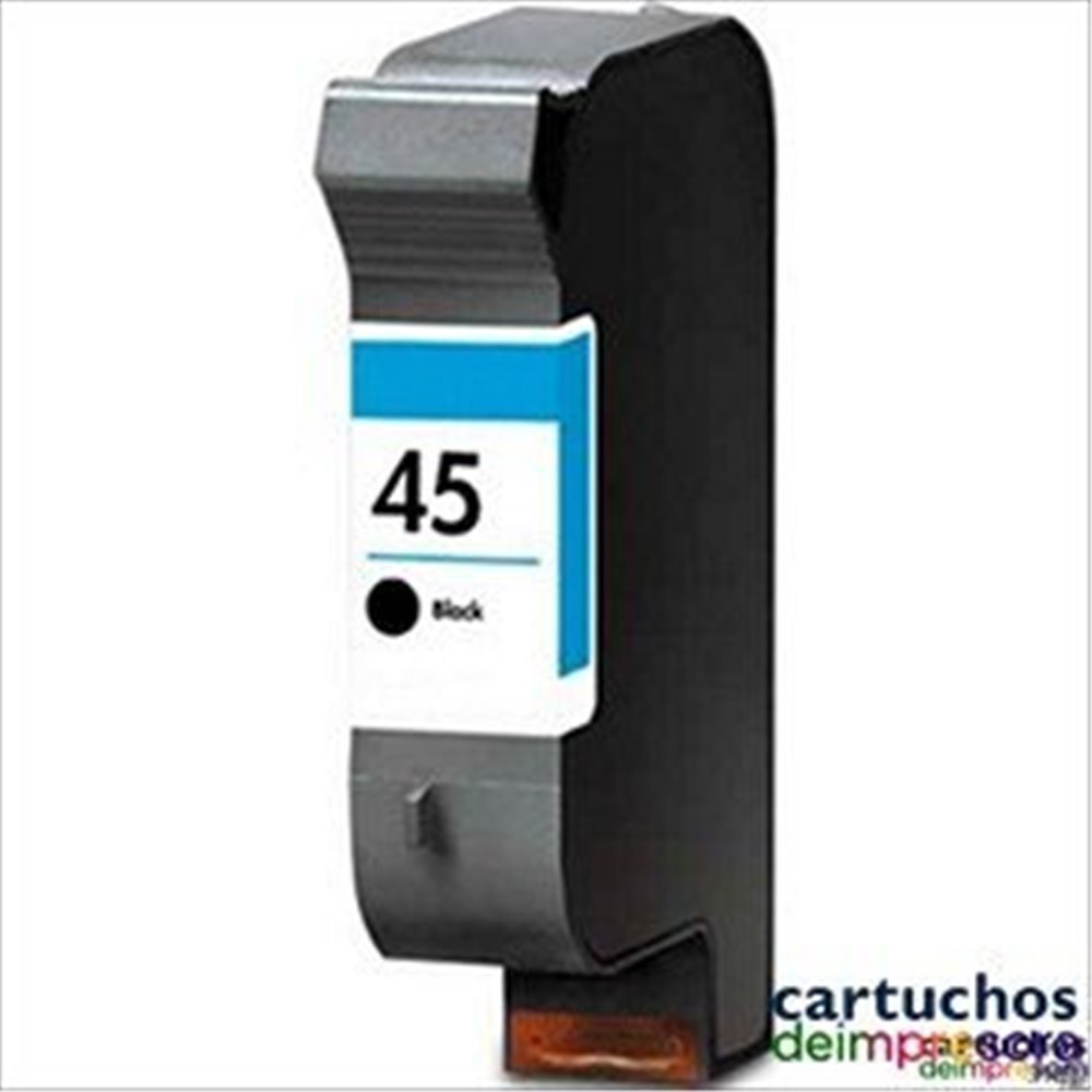 HP nº 45 / 15 negro Cartucho compatible con HP 51645AE / C6615DE