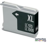 LC970 / LC1000 negro Cartucho compatible con Brother