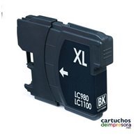 LC980 / LC1100 negro Cartucho compatible con Brother