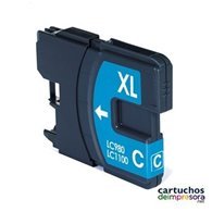 LC980 / LC1100 cian Cartucho compatible con Brother