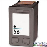 HP nº 56 negro Cartucho compatible con HP C6656A