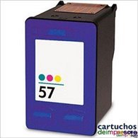 HP nº 57 tricolor Cartucho compatible con HP C6657A
