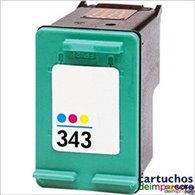 HP nº 343 tricolor Cartucho compatible con HP C8766EE