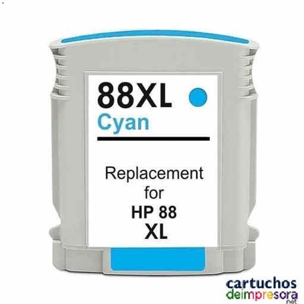 HP nº 88XL cian Cartucho compatible con HP C9386AE / C9391AE