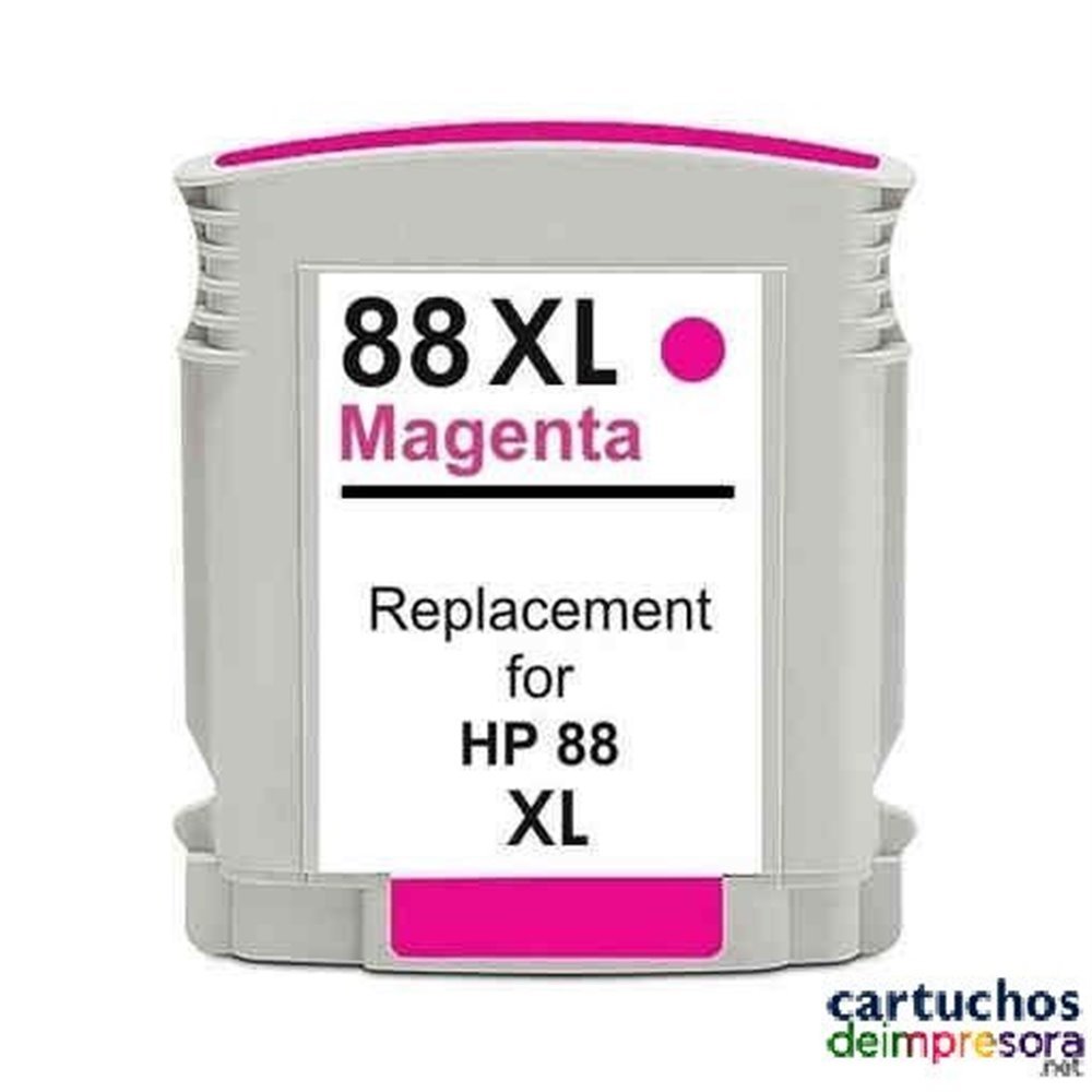HP nº 88XL magenta Cartucho compatible con HP C9387AE / C9392AE