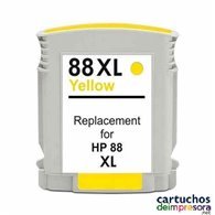HP nº 88XL amarillo Cartucho compatible con HP C9388AE / C9393AE
