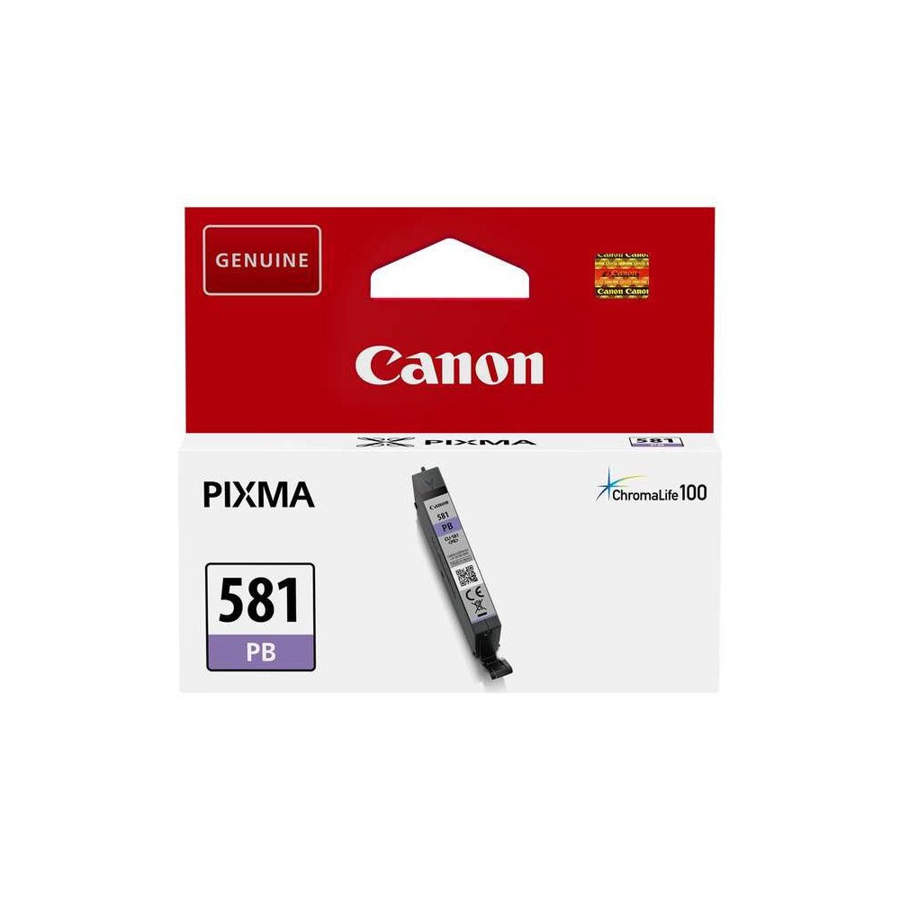 Canon CLI581 Blau Photo blau fotográfico | cartucho de tinta original (CLI581PB)